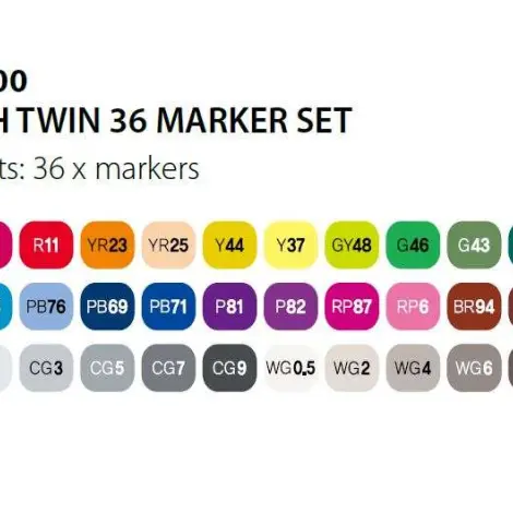 Touch Marker 2 hegyű 36db-os grafikai filctoll készlet