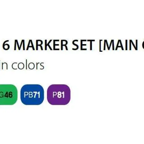 Touch Marker 2 hegyű 6 db-os grafikai filctoll készlet, main