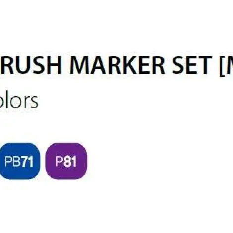 Touch Brush Marker 2 hegyű 6 db-os grafikai filctoll készlet, main