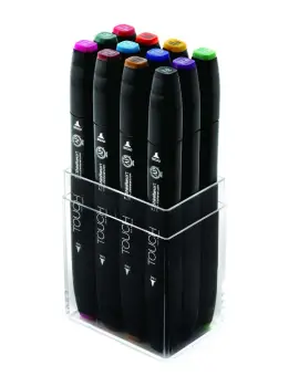 Touch Marker 2 hegyű 12 db-os grafikai filctoll készlet, Main