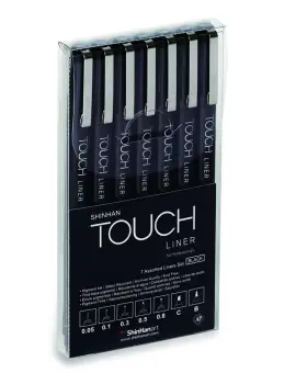 Touch Liner 7db-os készlet, Fekete válogatás