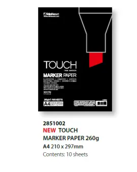 Rajztömb Touch Markerhez A/4 260g 10 lap