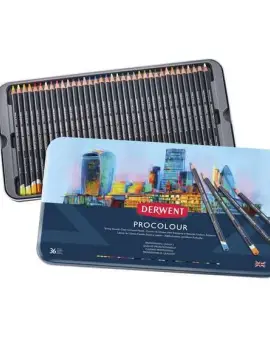Procolour színes ceruza 36db-os készlet fémdobozban