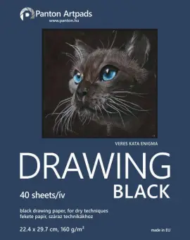 Drawing black A/4 22,4x29,7cm