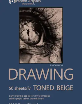 Drawing toned beige A/3 29,7x43cm