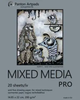 Mixed media pro A/5 14,85x22cm