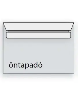 Fehér öntapadós borítékok