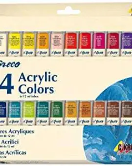 El Greco semi-gloss acrylic paint set of 24