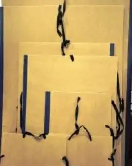 "Kötözős" rajztartó táska