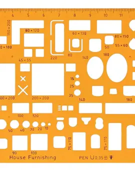 Aristo belsőépítészeti sablon 1:100 5064