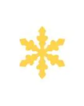 Formalyukasztó 2,5cm "hópehely"