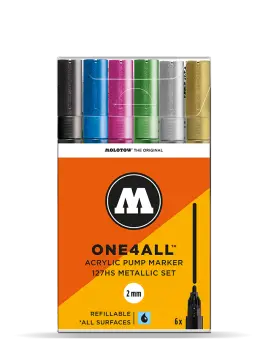 ONE4ALL™ 127HS 2mm akril filctoll "Metál" készlet 
