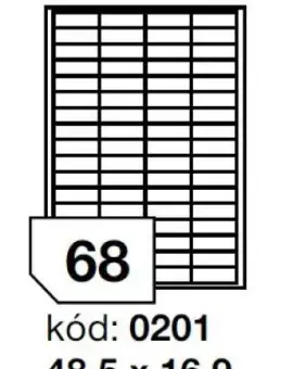 Rayfilm 0201 48,5x16,9mm 68db/lap