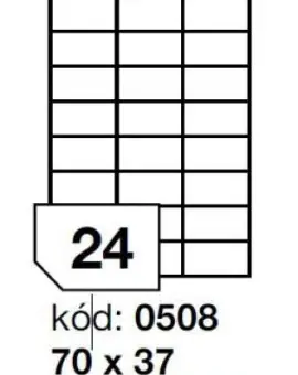 Rayfilm 0508 70x37mm 24db/lap