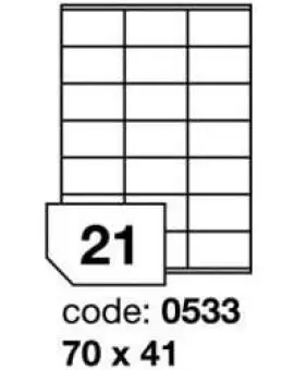 Rayfilm 0533 70x41mm 21db/lap