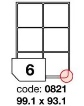Rayfilm 0821 99,1x93,1mm 6db/lap