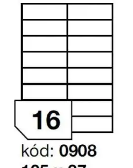 Rayfilm 0908 105x37mm 16db/lap