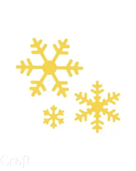 Formalyukasztó 7,5cm "hópelyhek"