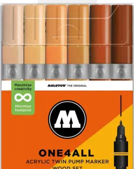 One4all Twin (1,5mm/4mm) Wood Set 6db