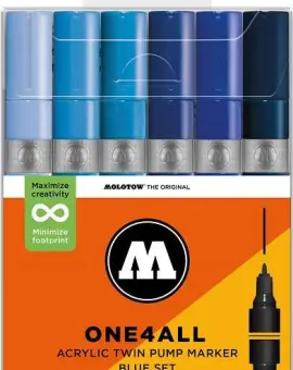 One4all Twin (1,5mm/4mm) Blue Set 6db