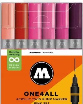 One4all Twin (1,5mm/4mm) Pink Set 6db