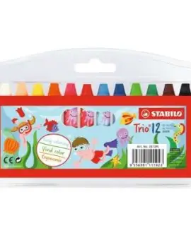 Satbilo Trio Pasztelkréta 12db-os készlet